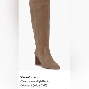 Vince Camuto tan knee boots